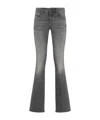 Diesel Five-pocket Design Flared Jeans In Gray