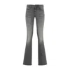 Diesel Five-pocket Design Flared Jeans In Gray