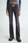 Diesel ® 1969 D-ebbey Low Rise Bootcut Jeans In Black/ Denim