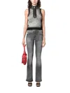 Diesel Bootcut E Flare Jeans In Grey