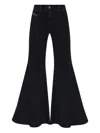 Diesel Women Black Flare Jeans 1970 D-bleess 09m69 In Black