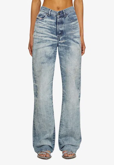 DIESEL 1971 D-SENT DISTRESSED JEANS