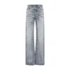 Diesel Vintage Inspired Five Pocket Denim Trousers In Gray