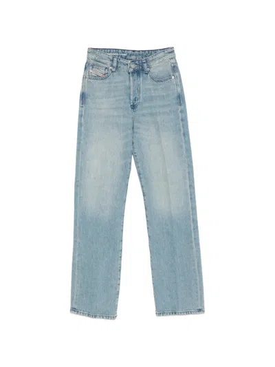 Diesel 1971 D-sent Logo Jeans In Blue