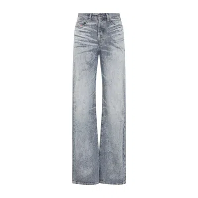 Diesel 1971 Dsent Jeans In Light Blue Stonewashed Denim