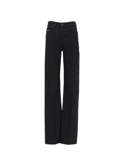 Diesel 1971 D-sent Pinstripe Jeans In Black