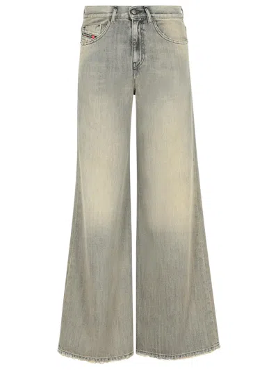 Diesel '1978 Akemi' Grey Cotton Blend Jeans Women In Gray