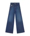 Diesel 1996 D-sire Wide Leg Trousers In Blue