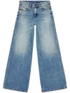 Diesel 1978 D-akemi 09h95 Bootcut Jeans In Blue