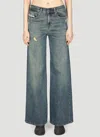 Diesel 1996 D-sire 09h59 Low-rise Straight-leg Jeans In Blue