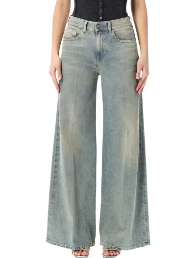 Diesel 1978 D-akemi Flare Jeans In Blue