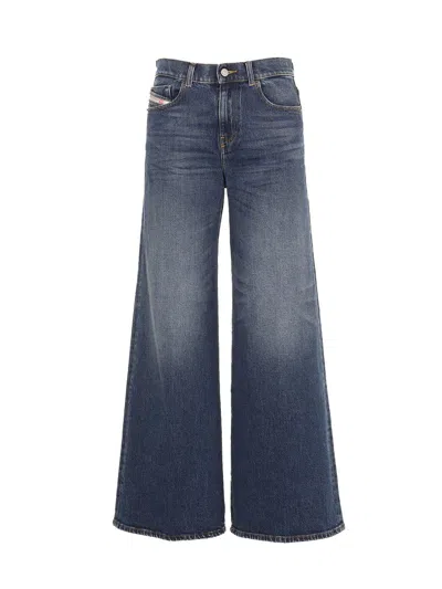 Diesel 1978 D-akemi Flare Jeans In Blue