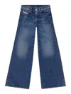 Diesel 1996 D-sire Wide Leg Trousers In Blue