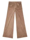 Diesel 1978 D-akemi Flared Jeans In Brown