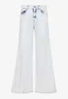 Diesel Blue Flare Jeans 1978 D-akemi 09l33 In Denim