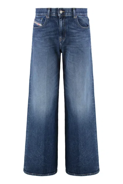 Diesel 1978 D-akemi High-rise Flared Jeans In Blue