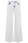 Diesel Wide-leg High-waist Jeans With Light Wash