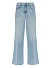 Diesel Wide-leg Trousers Belt Loops In Blue