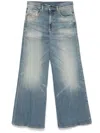 Diesel Jeans Gamba Larga In Blue
