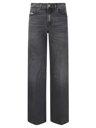 Diesel 1978 D-akemi Wide Leg Jeans In Gray