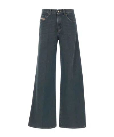 Diesel 1978 D-akemi Flared Jeans In Blue