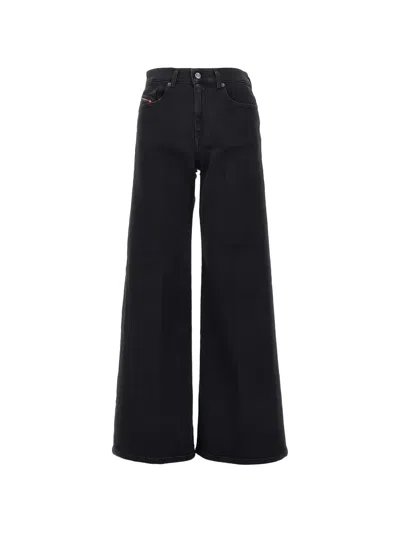Diesel 1978 Wide-leg Jeans In Black