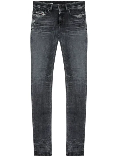 Diesel 1979 Sleenker 09g37 Skinny Jeans In Gray