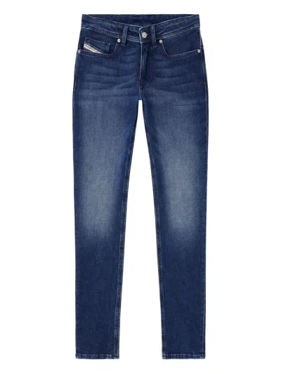 Diesel Mens 01 1979 Sleenker 0adbf Skinny-fit Denim Jeans In Blue