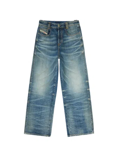 Diesel 1982 D-hakou-fsj1 Wide-leg Jeans In Blue