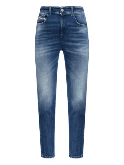 Diesel 1984 Slandy-high 09l93 Jeans In Blue