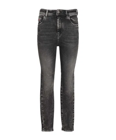 Diesel 1984 Slandy-high Skinny Jeans In Gray