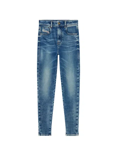 Diesel 1984 Slandy-high Skinny Jeans In Animal Print