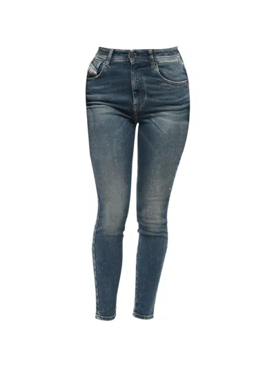 Diesel 1984 Slandy-high Skinny-fit Jeans In Blue