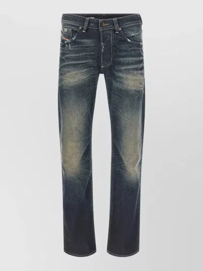 Diesel 1985 Larkee Jeans Belt Loops Contrast Stitching In Blue