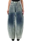 Diesel High-rise Wide Barrel Jeans In Blue