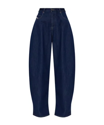 Diesel 1987 D-khelz Wide-leg Jeans In Blue