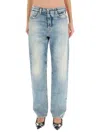 Diesel Denim Regular Mid Rise Jeans In Blue
