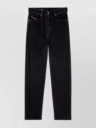 Diesel 1988 D-ark L32 Trousers With Belt Loops In Black