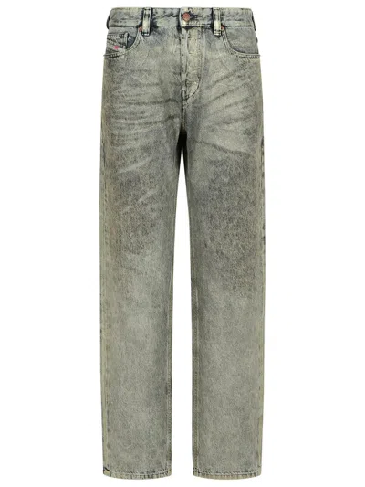 Diesel '1988 D-ark' Silver Denim Jeans Women In Multi