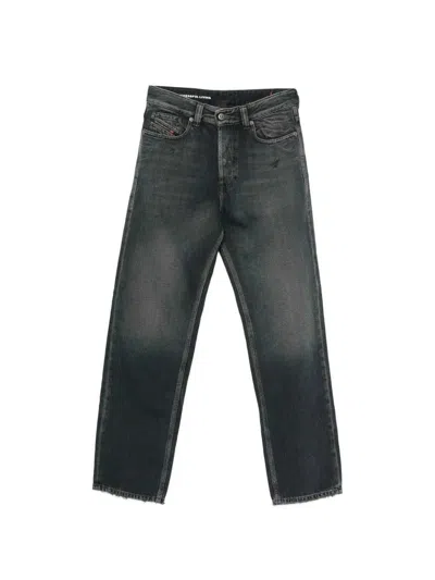 Diesel 1988 D-ark Distressed Straight-leg Jeans In Blue