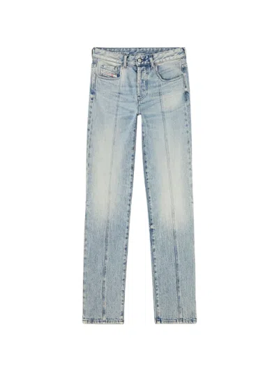 Diesel 1989 D-mine 09n55 Straight-leg Jeans In Blue