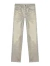 Diesel 1989 D-mine Straight Jeans In Silver