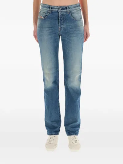 Diesel 1989 D-mine Straight Jeans In Blue