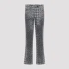 Diesel Houndstooth Pattern Jeans With Flared Leg Design In Gray