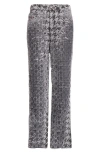 Diesel Houndstooth Pattern Jeans With Flared Leg Design In Gray