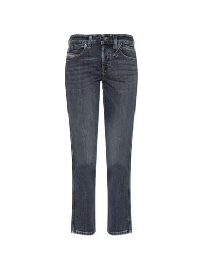 Diesel 1992 D-jiann-rs Faded-effect Denim Jeans In Blue