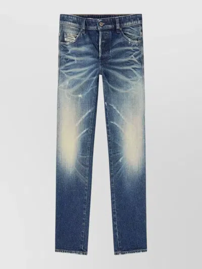 Diesel 1993 D Vyl Denim Trousers Five Pockets In Blue