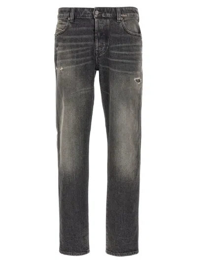 Diesel Slim-fit Mid-rise Denim Jeans In Black