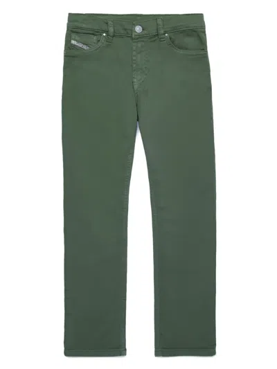Diesel Kids' 1995 J Mid-rise Straight-leg Jeans In Green