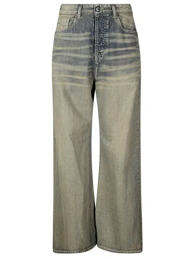 Diesel Whiskering-effect Jeans In Blue